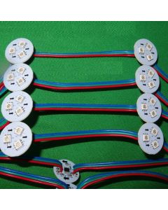 20 Pixels/String DC12V 26mm PCBA RGB IC WS2811 Addressable Pixel Module Light 3LEDs/Pixel IP20 Colored Wire