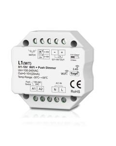 Skydance L1(WT) 0/1-10V WiFi RF Push Dimmer Led Controller Control