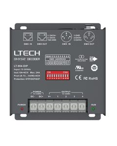 Ltech LT-904-DIP Decoder 4 Channels DMX512 Rdm Dmx Led Controller