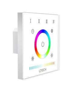 Ltech E5S Led Dimmable Driver RGB+CCT RGBWY Wall Controller 108 Series Touch Panel