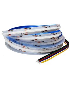 RGBCCT FCOB COB LED Strip 24V 840Leds/m 6Pin 5 in 1 RGB+CCT RGBCW FOB Light 5M 16.4ft